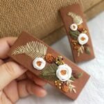 Fresh Style Embroidered Hair Clip