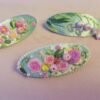 Handcrafted embroidered flowers, hair clip