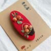 embroidered hair clip