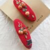 embroidered hair clip