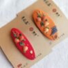 embroidered hair clip