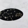 aquarius constellation hair clip